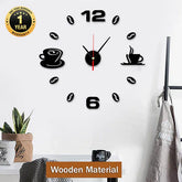 3D Diy Wooden Digits Wall Clock With 6 Inch(Clock Hands)